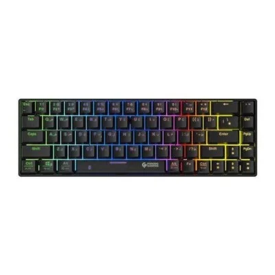 Gaming Keyboard (Mechanical ) with Wired and Bluetooth ( English - Arabic ) - Black